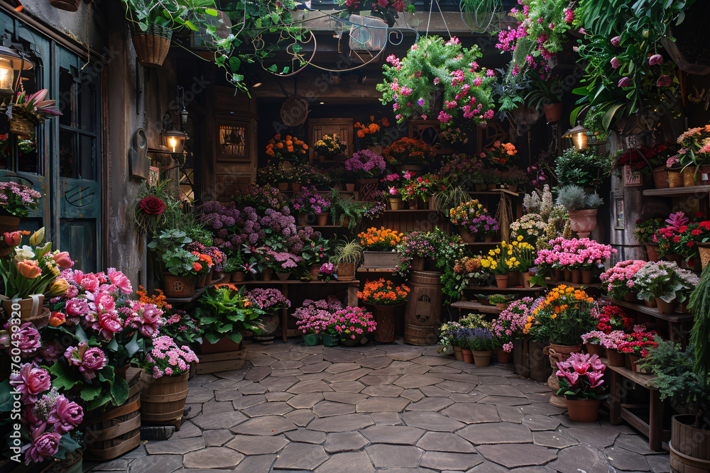 A beautiful flower shop
