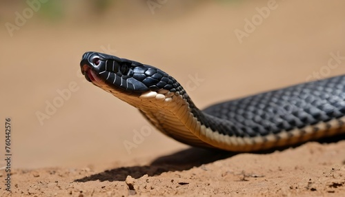 A Hooded Cobra Ready To Defend Its Territory
