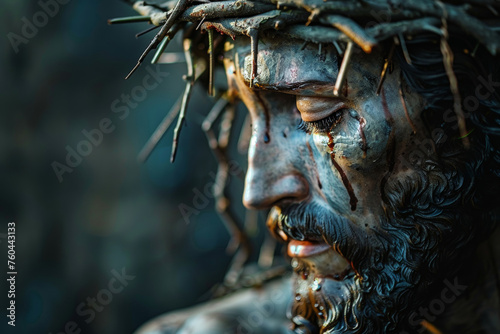 Jesus Statue Weeping Tears of Blood © Bo Dean