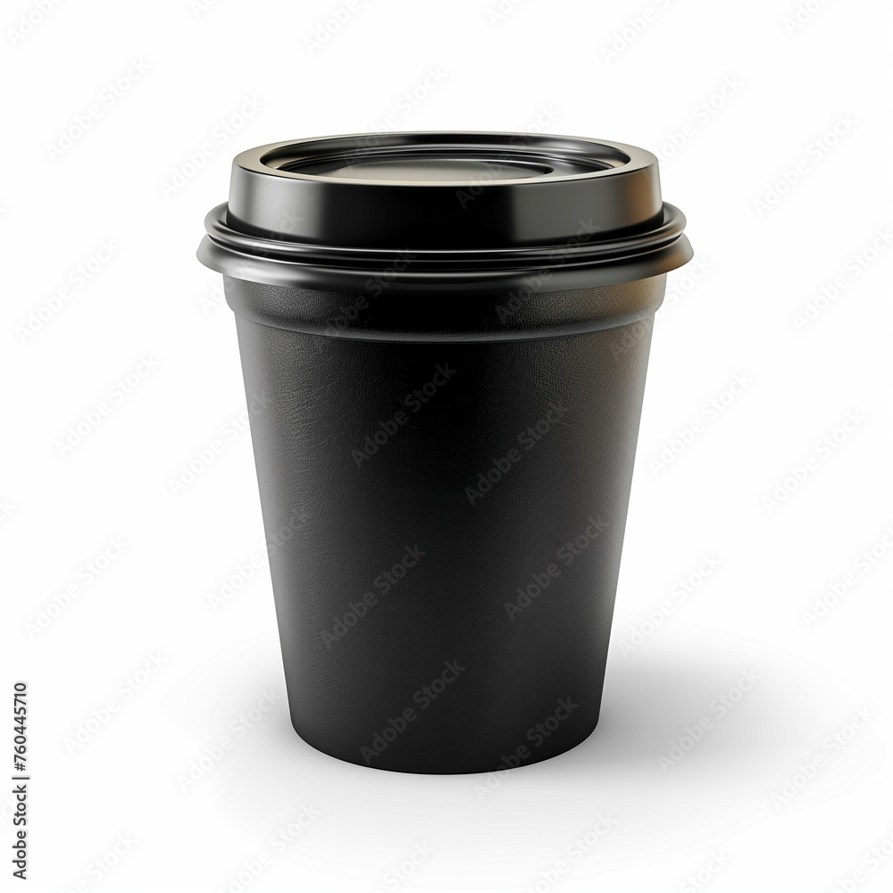 Blank take away black coffee cup isolated on white background Blank take away black coffee cup isolated on white background