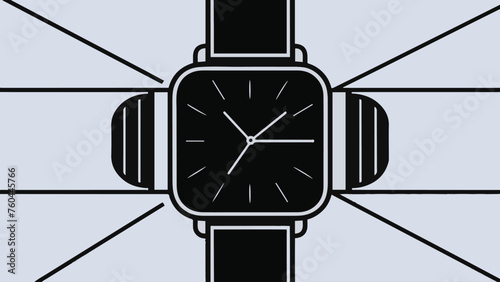 Enhanced Sales with Sleek Vector Smartwatch Mockup Design