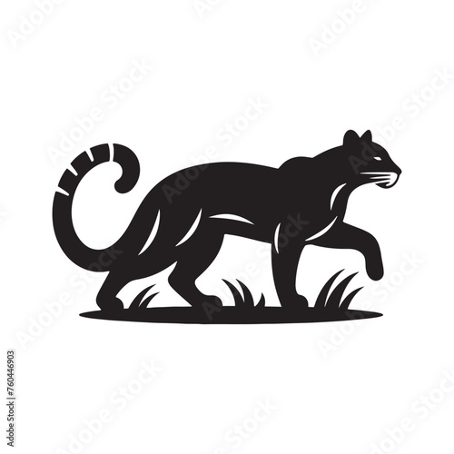 Ghost of the Bush  Tasmanian Tiger Silhouette Vectorfor Wildlife Designs and Australian-themed Projects  Tasmanian Tiger Illustration.