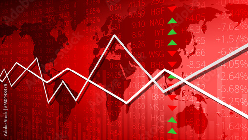 Bourse Mondiale - Rouge