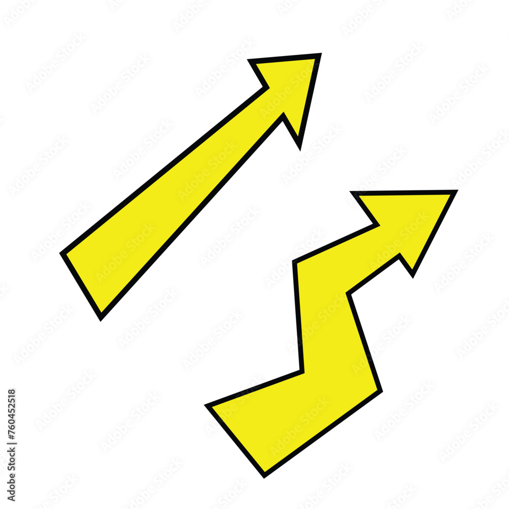 Highly quality original trendy vector illustration of two arrows pointing in different directions Highly quality original trendy vector illustration of two arrows pointing in different directions