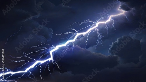 lightning with cloud illustration background