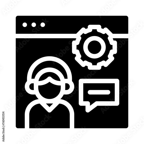 administrator glyph icon