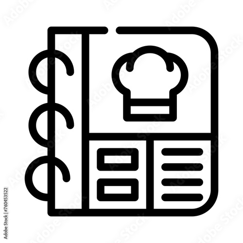 cookbook line icon