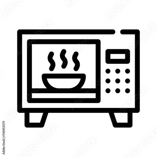 microwave line icon