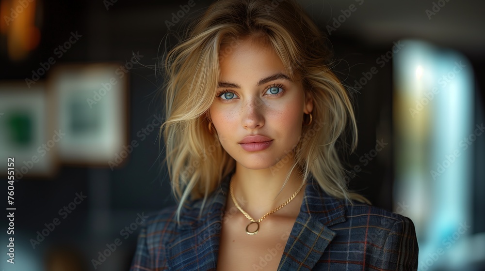 beauty, people and jewelry concept - beautiful young woman wearing shiny diamond pendant beauty, people and jewelry concept - beautiful young woman wearing shiny diamond pendant
