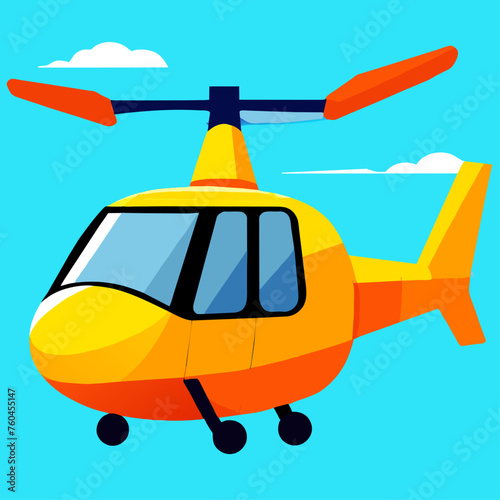trend helicopter cute simple Design illustration