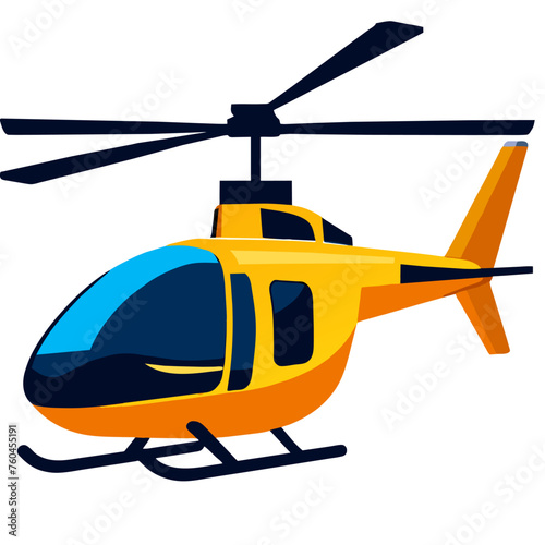trend helicopter cute  simple Design illustration