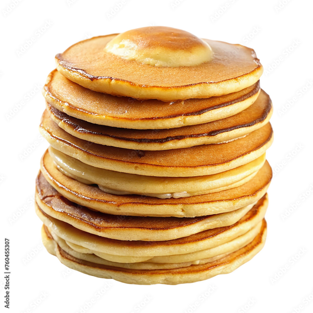 Stack of pancakes. isolated on transparent background. Stack of pancakes. isolated on transparent background.