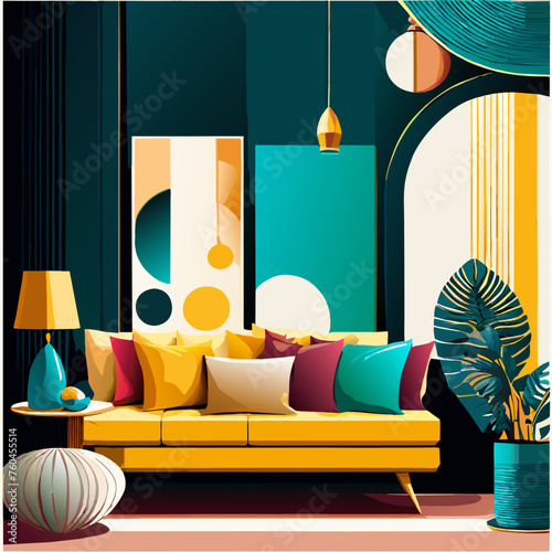trend interiors simple Design illustration