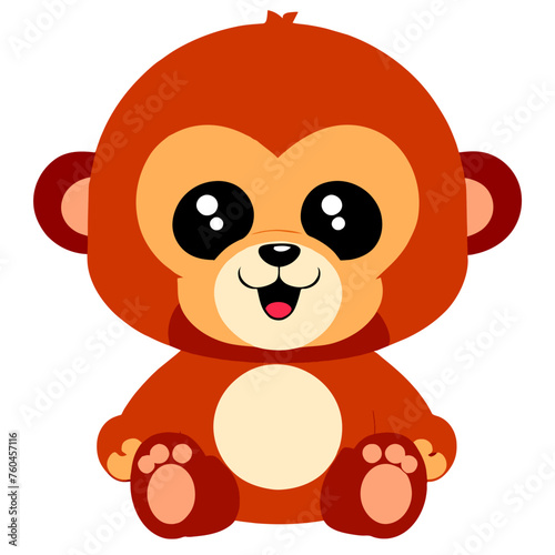 trend orangutan simple Design illustration
