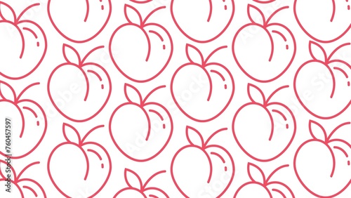 peach background linea art