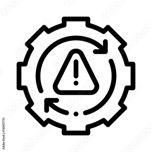 inefficient line icon photo