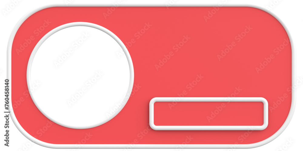 Profile box. Social media profile. 3D illustration. Profile box. Social media profile. 3D illustration.