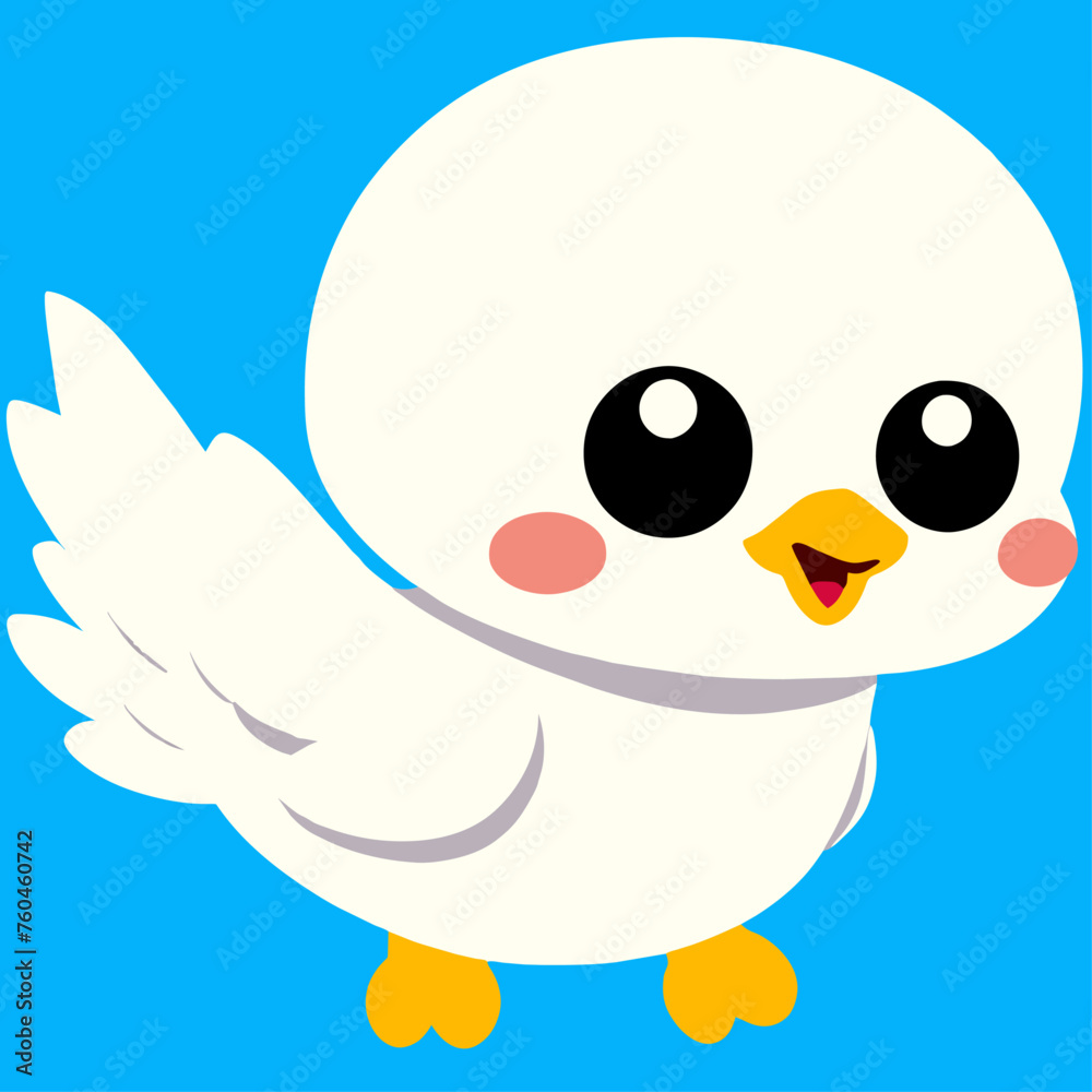 Fototapeta premium trend seagull simple Design illustration