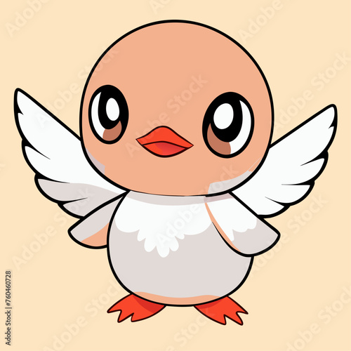 trend seagull simple Design illustration