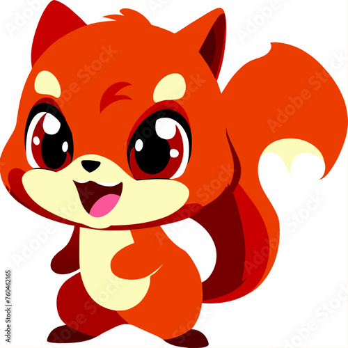 trend squirrel simple Design illustration
