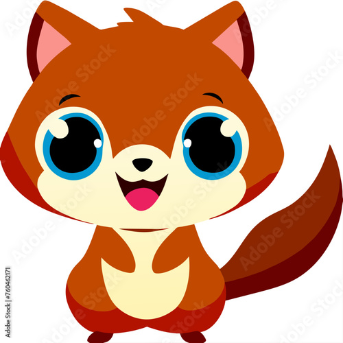 trend squirrel  simple Design illustration