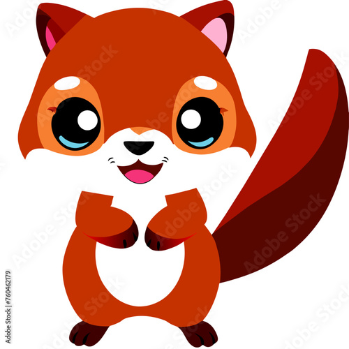 trend squirrel  simple Design illustration