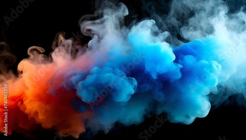 Illustration of colorful smoke