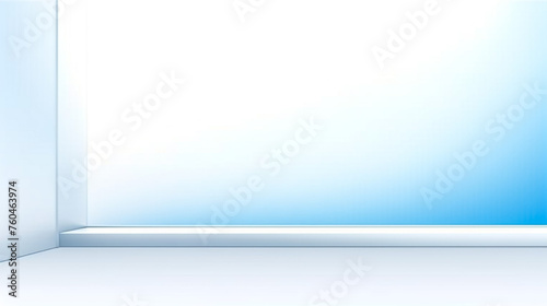Abstract Blurry Smooth Blue White Wave Gradient Background Design, Soft Blue White Wave Background Template Vector 
