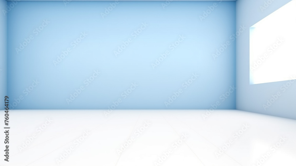 Abstract Blurry Smooth Blue White Wave Gradient Background Design, Soft Blue White Wave Background Template Vector
