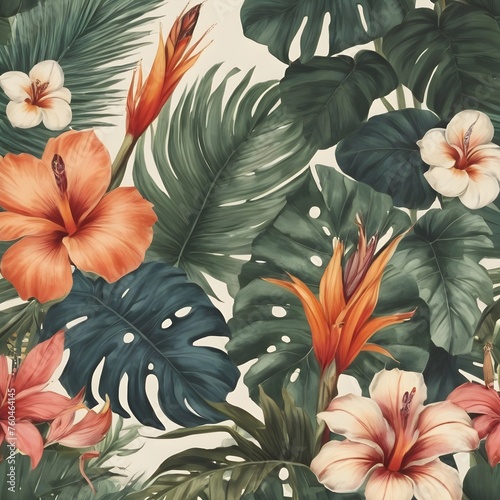 flowers tropical leaf graphic resources