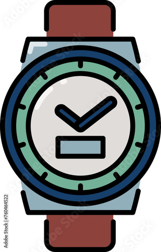 Dive watches line icon