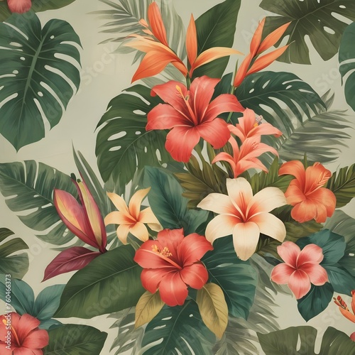 flowers tropical leaf graphic resources