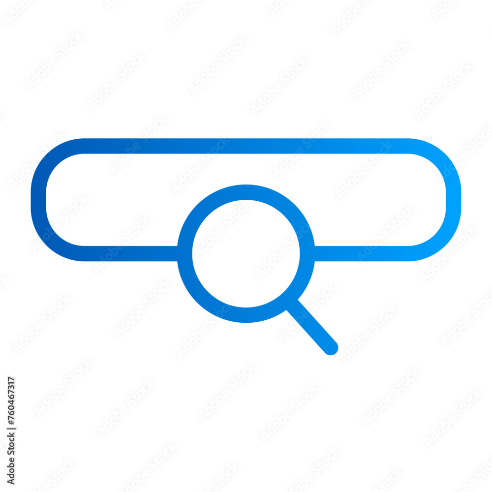This is the Search Bar icon from the UX and UI icon collection with an Outline gradient style This is the Search Bar icon from the UX and UI icon collection with an Outline gradient style