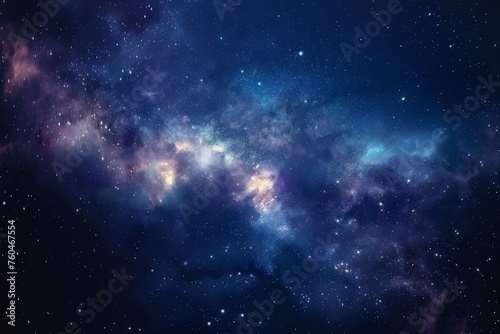 A vast space filled with numerous stars  twinkling and shining brightly against a dark backdrop