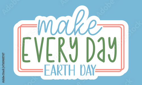 Stickers Earth Hour ,Single design