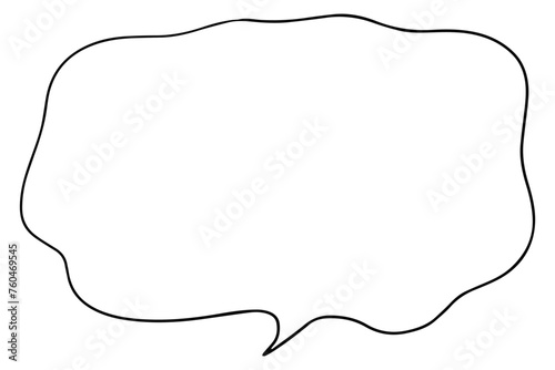 シンプルな吹き出し