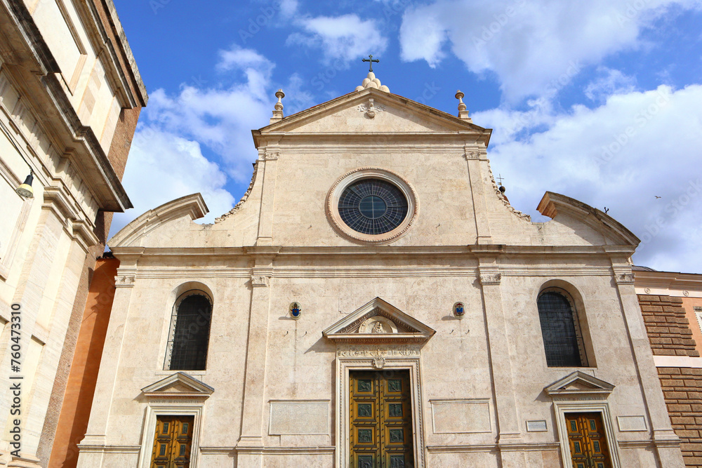 Parish Basilica of Santa Maria del Popolo in Rome, Italy