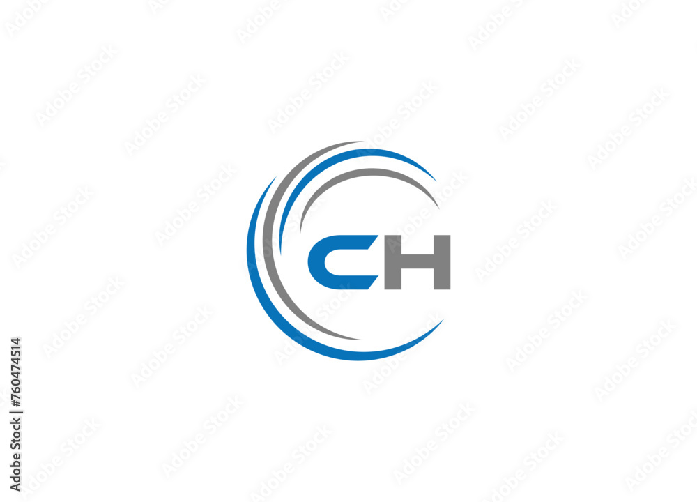 initial letter ch modern linked circle round lowercase logo pink initial letter ch modern linked circle round lowercase logo pink