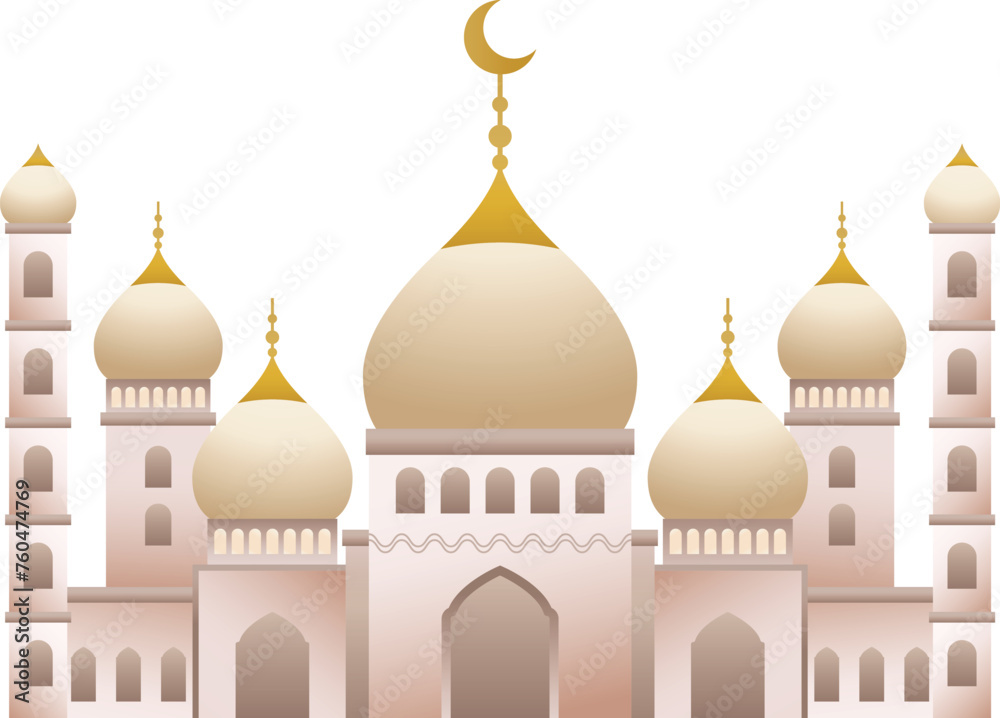 Islamic Architecture Mosque Design Vectors