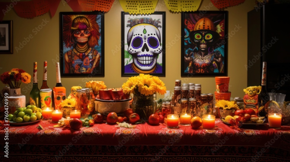 Sushi Skulls: A Fusion Altar of Day Of The Dead and Japanese Cuisine
