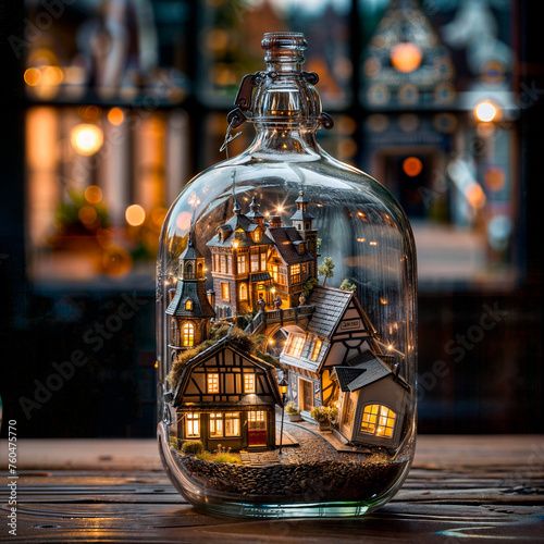Cities in Bottles: Dreams in Confined Spaces #760475770