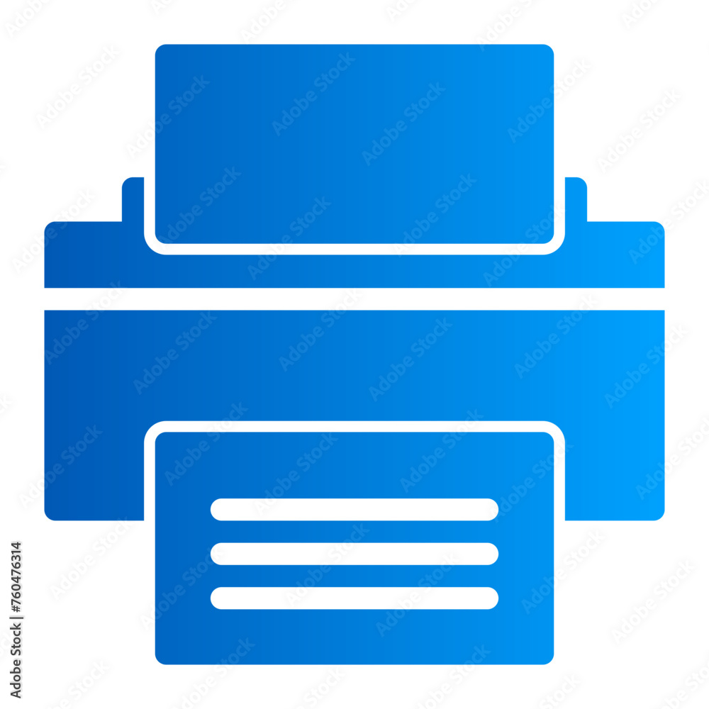 This is the Printer icon from the UX and UI icon collection with an solid gradient style This is the Printer icon from the UX and UI icon collection with an solid gradient style