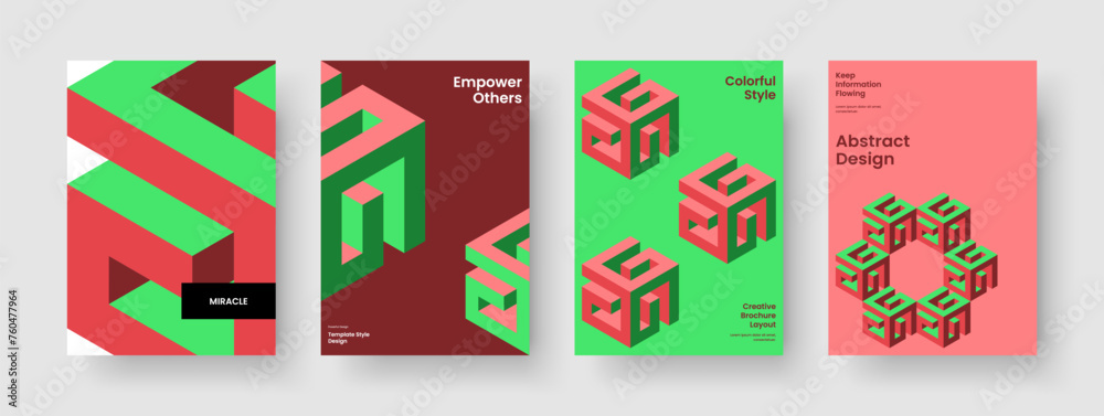 Obraz premium Creative Business Presentation Design. Isolated Brochure Template. Geometric Poster Layout. Banner. Report. Book Cover. Background. Flyer. Magazine. Portfolio. Catalog. Pamphlet. Handbill. Leaflet