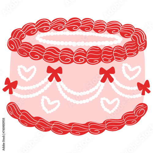 Coquette vintage cake 