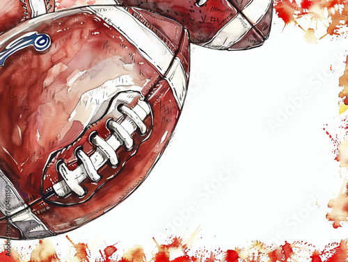 American football background graphic template
