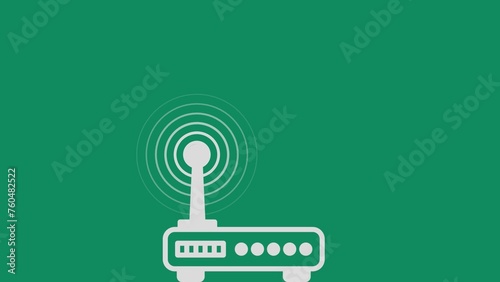 Signal icon symbol image vector, illustration of the network wifi in black image