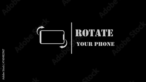 Slika na platnu Phone rotation icon illustration file