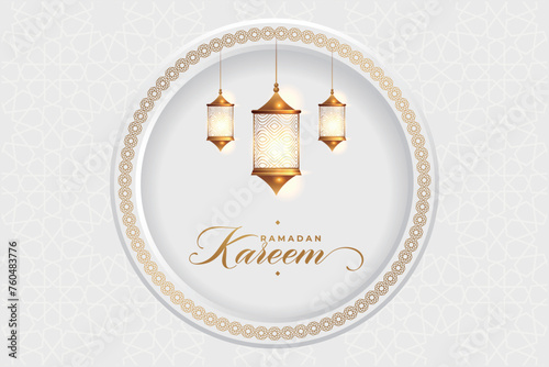 Vector elegant luxurious ramadan, eid al-fitr, islamic background decorative greeting card