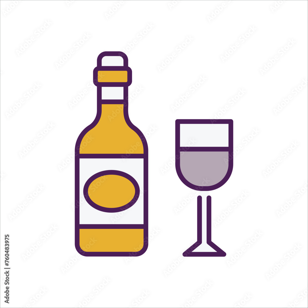 Wine Bottle icon editable stock vector stock Wine Bottle icon editable stock vector stock
