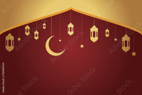 Vector elegant luxurious ramadan, eid al-fitr, islamic background decorative greeting card